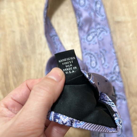 ROBERT TALBOTT CARMEL | Finest Silk Hand Sewn Paisley Tie - Picture 4 of 6